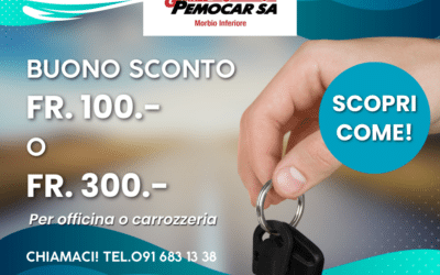Buoni officina e carrozzeria, ecco un modo per risparmiare da Pemocar Morbio!